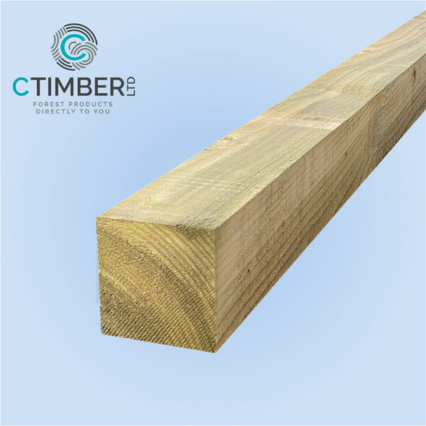125 x 125mm Treated Softwood Fence Post (5" x 5")