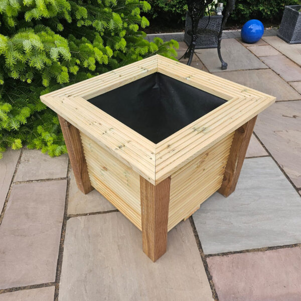 Large Square Softwood Handmade Planter
