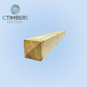 200 x 200mm Treated Softwood Fence Post (8" x 8")