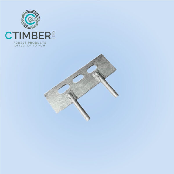 6" 150mm Two Pin Gravel Board Cleat